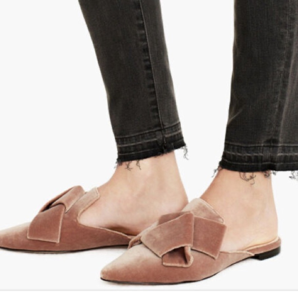 J. Crew Marina Velvet Mule Slides